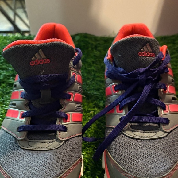 Adidas Gray and Pink Sneakers with Orange Highlights - Picture 3 of 8